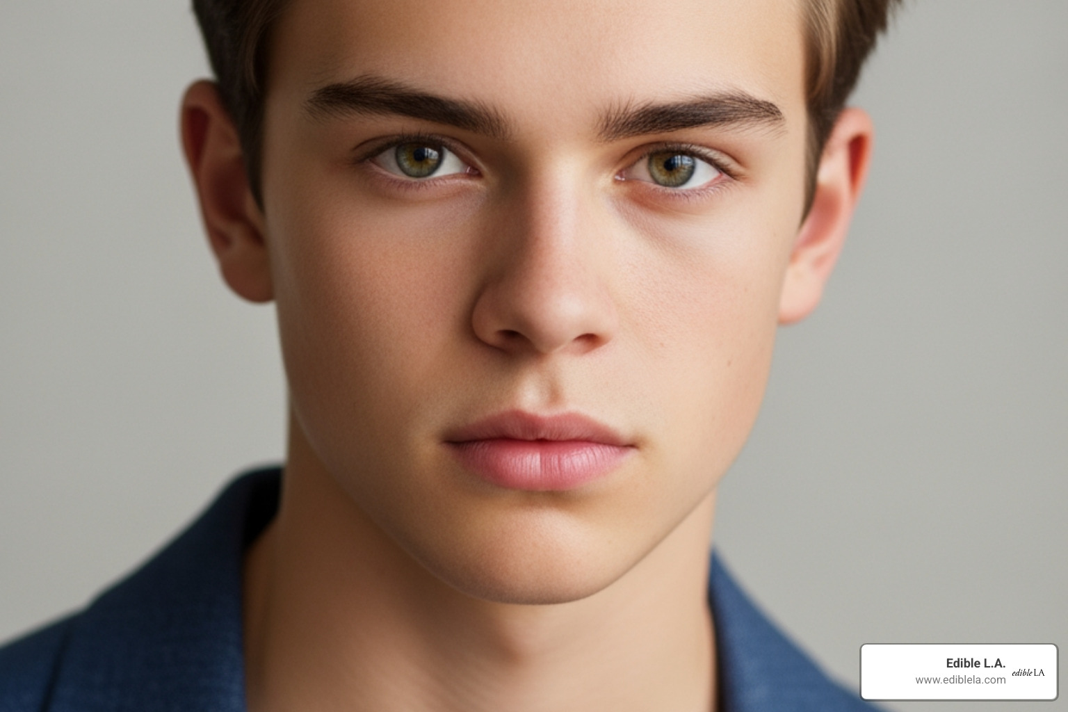 Felix Mallard early career modeling headshot from Melbourne - felix mallard