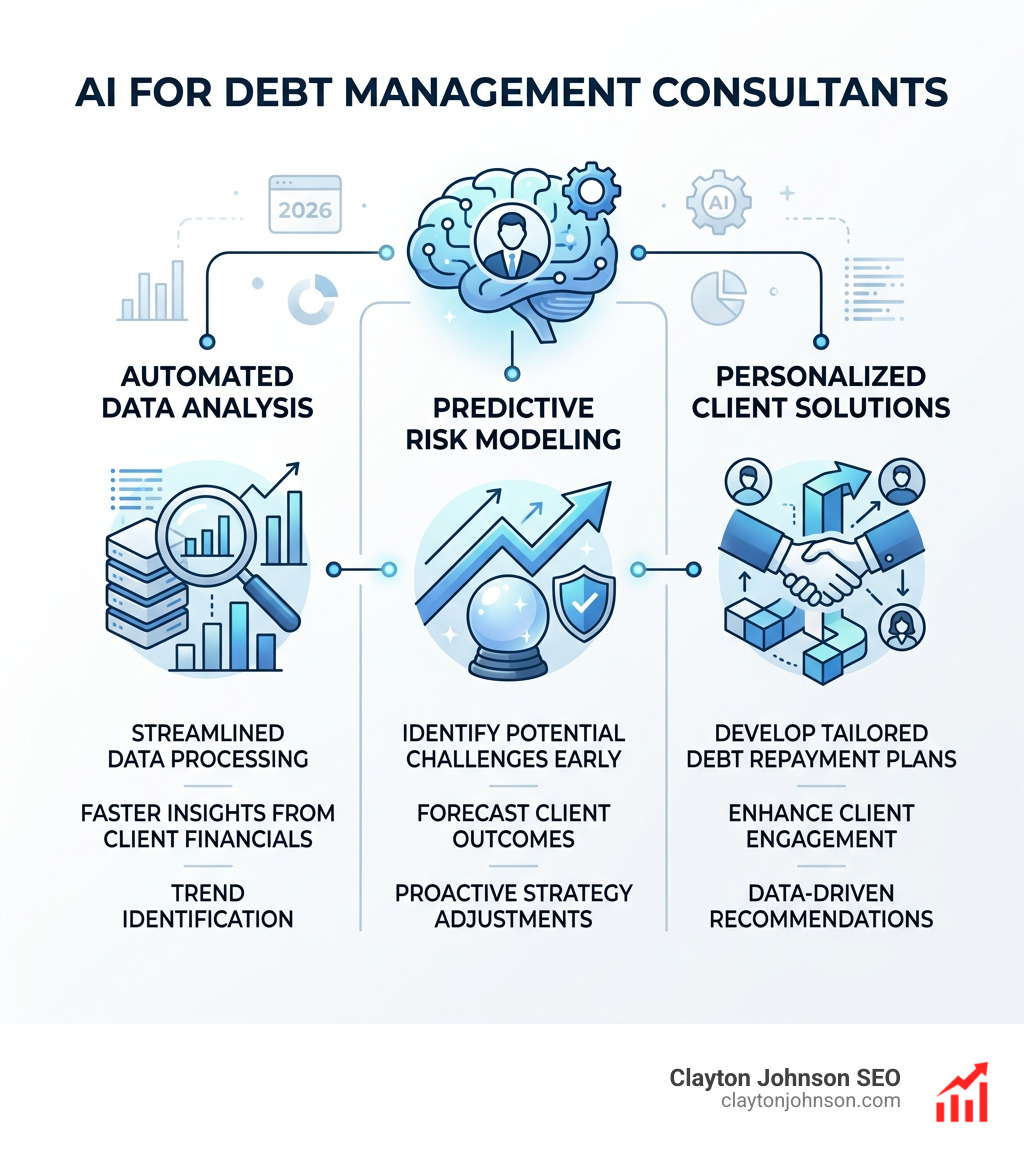 Data scientist analyzing financial risk models for debt management - ai for debt management consultants