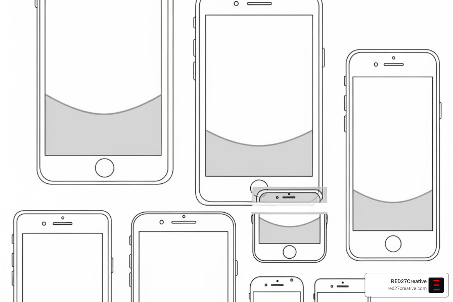 Diagram illustrating the easy to reach Thumb Zone on various smartphone screen sizes - Mobile first web design Diagram illustrating the easy to reach Thumb Zone on various smartphone screen sizes - Mobile first web design