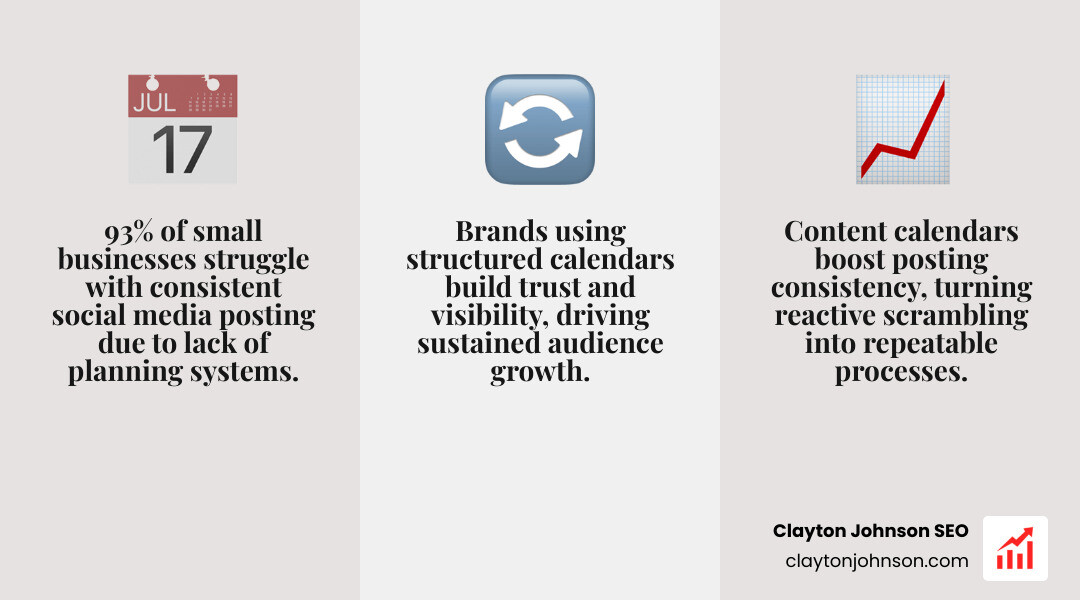 benefits of an Instagram content calendar for brand growth and consistency - free instagram content calendar template