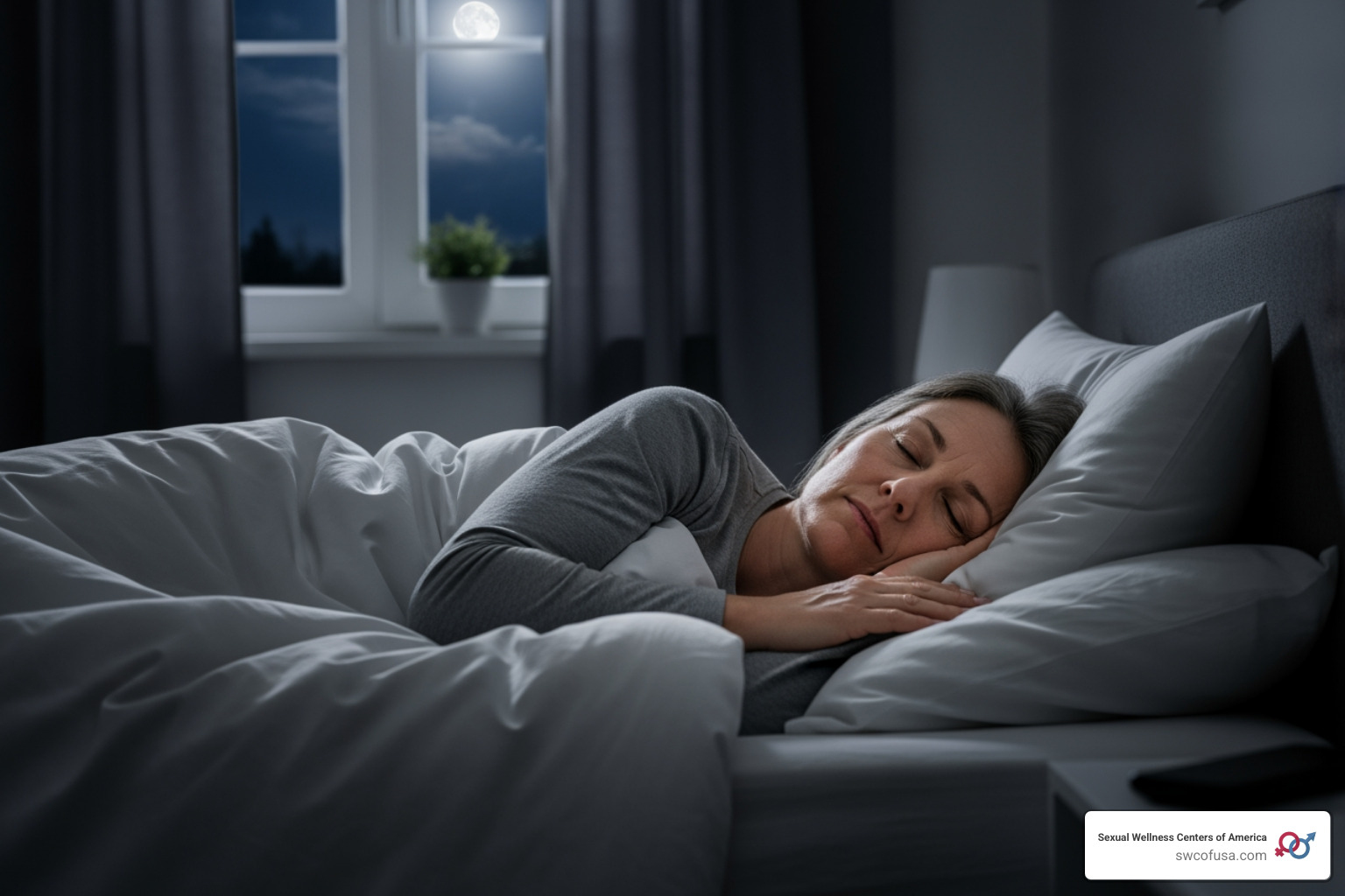 A person sleeping soundly, representing the improved sleep quality associated with sermorelin - sermorelin peptide injections