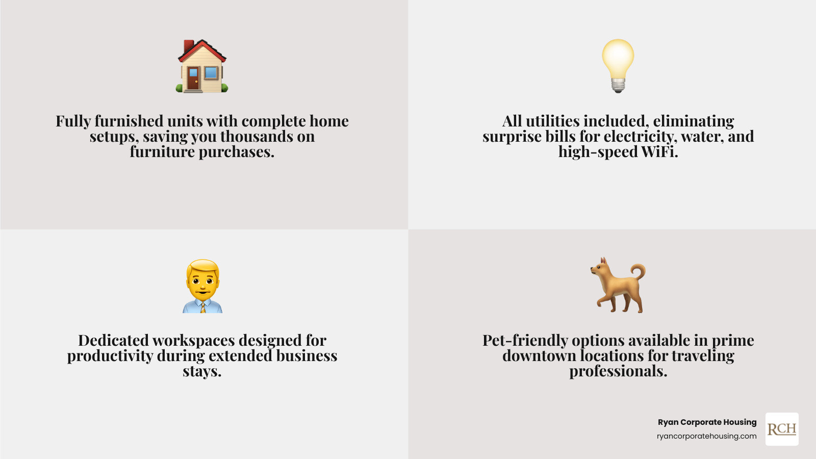 Benefits of corporate housing vs luxury hotels in downtown Chicago infographic - corporate housing chicago downtown