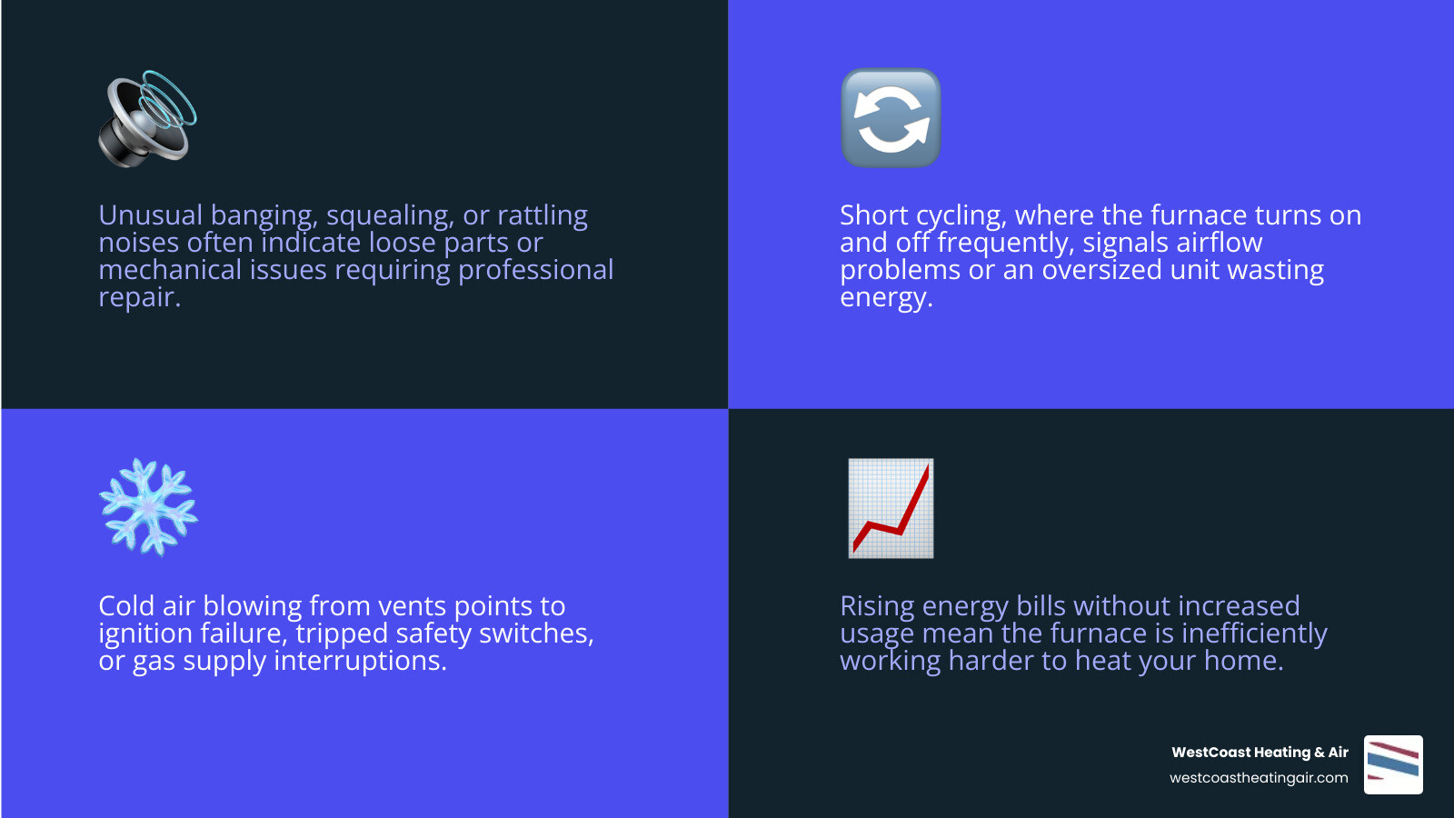infographic showing top warning signs a gas furnace needs repair and when to call a pro - gas furnace repair services in infographic showing top warning signs a gas furnace needs repair and when to call a pro - gas furnace repair services in