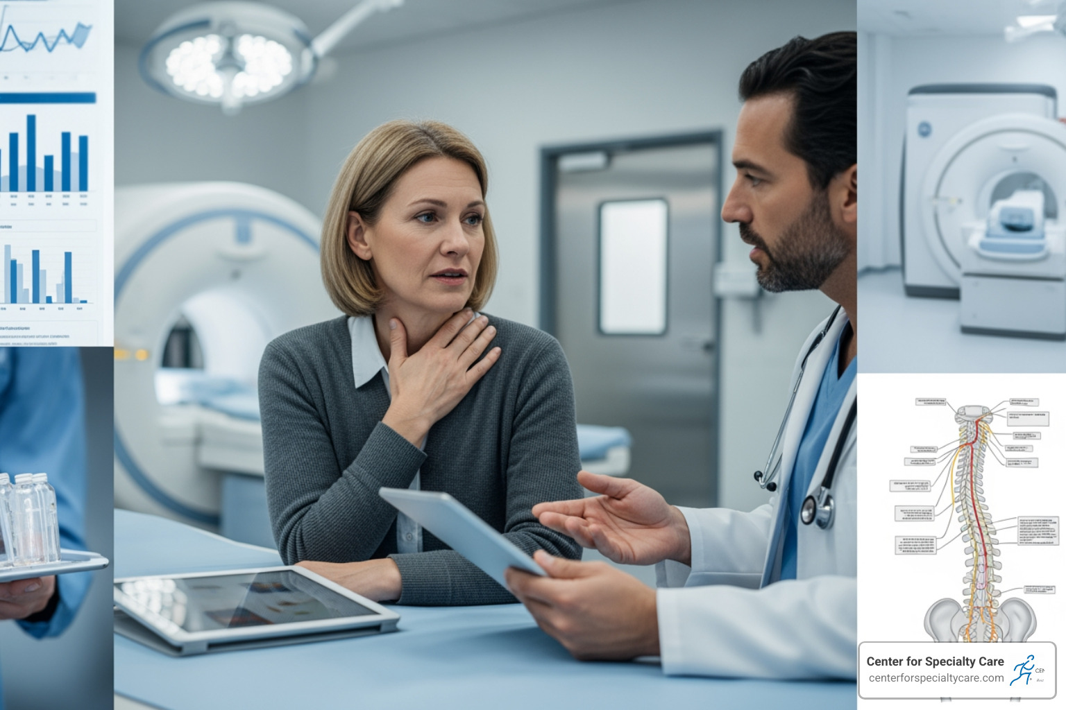 anatomy of the lumbar spine highlighting the basivertebral nerve location - intracept procedure side effects