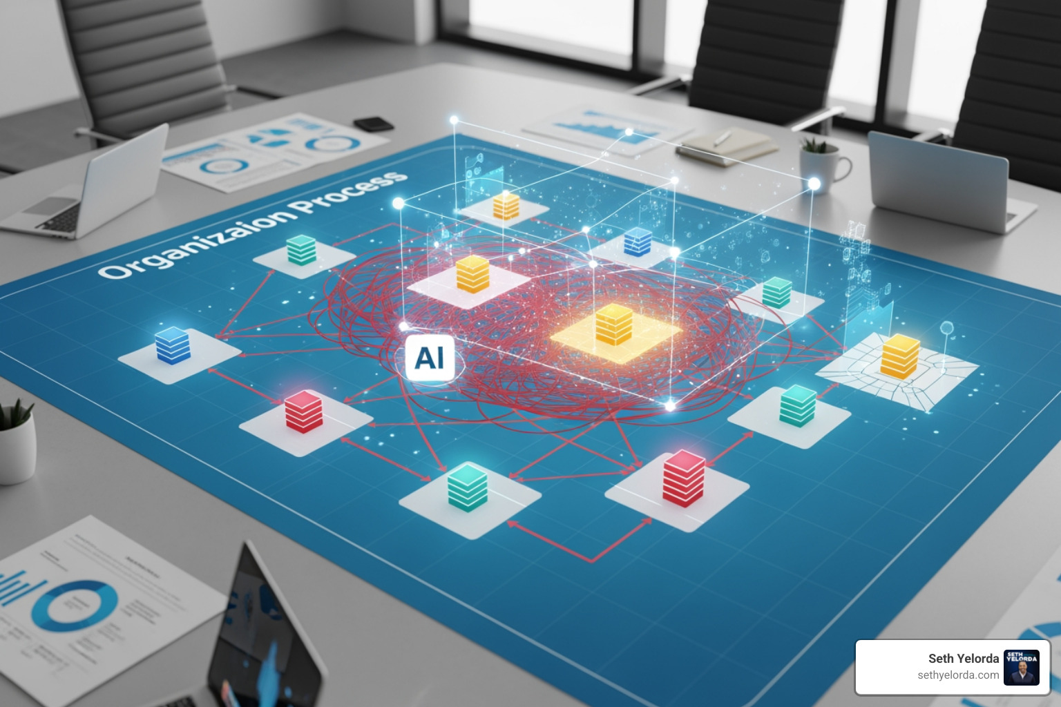 Diagnostic map showing process fragmentation and data silos revealed by AI implementation - AI Won’t Fix a Clarity Problem