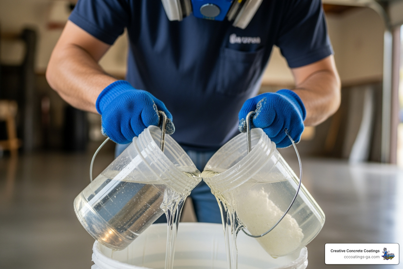 Mixing epoxy resin and hardener - epoxy floor installers near me Mixing epoxy resin and hardener - epoxy floor installers near me