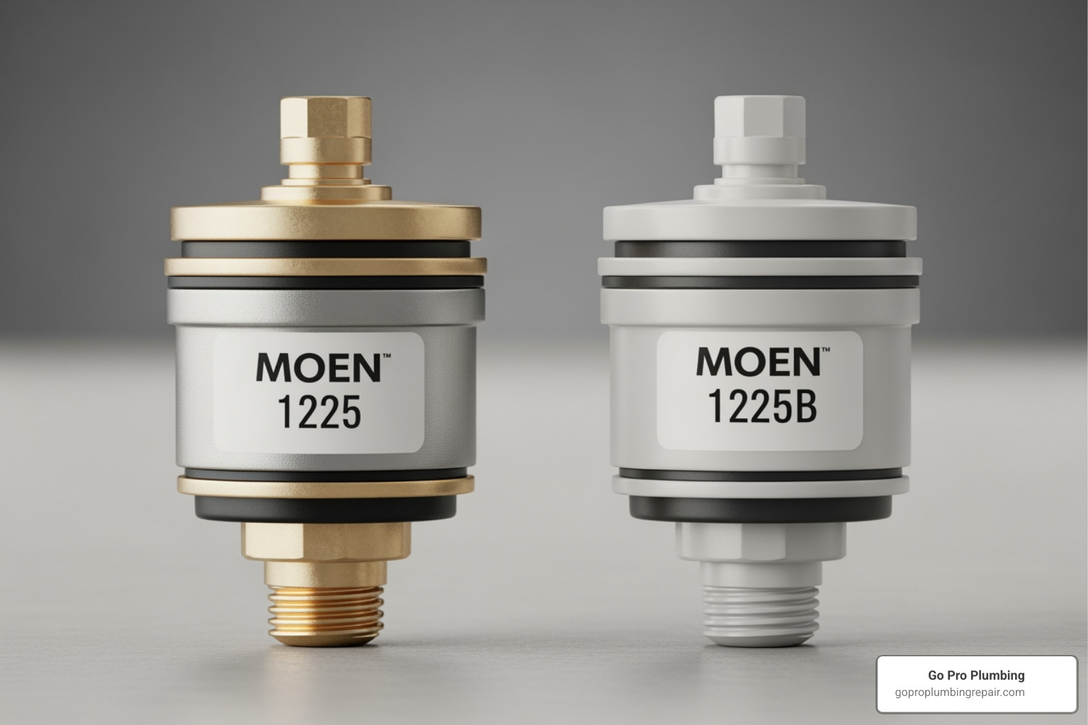 Moen retail blister pack vs bulk contractor packaging - difference between moen 1225 and 1225b
