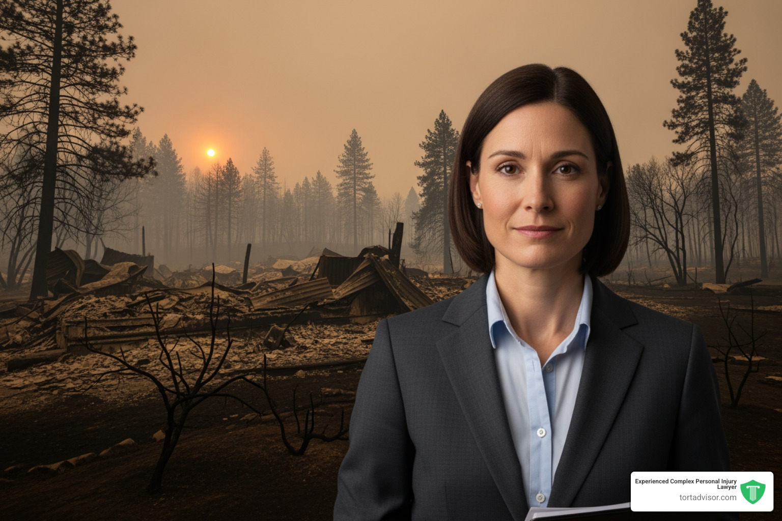 An attorney in a professional setting carefully reviewing a complex insurance policy with a magnifying glass - wildfire An attorney in a professional setting carefully reviewing a complex insurance policy with a magnifying glass - wildfire