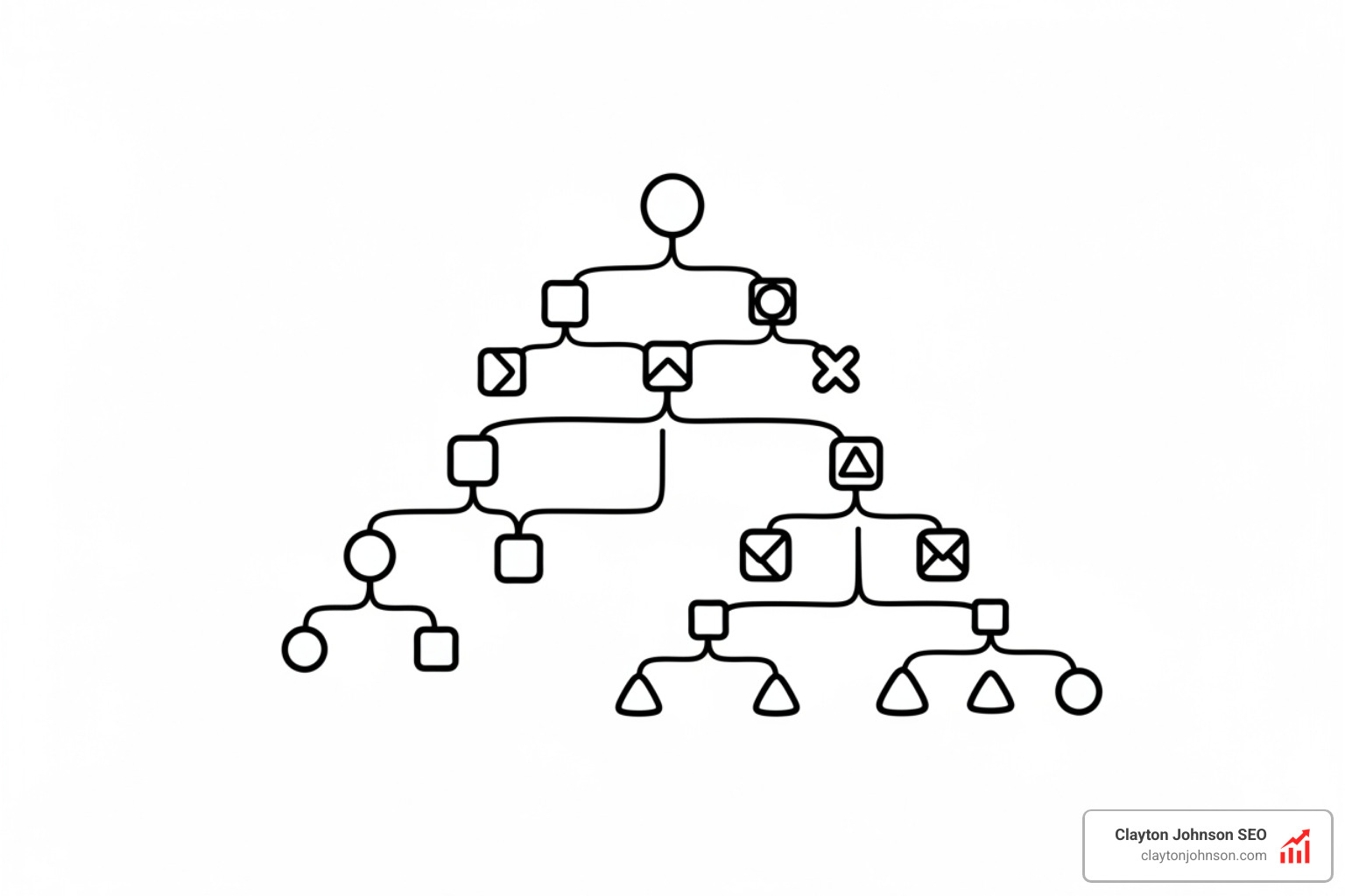 content taxonomy tree showing parent categories and child subcategories - content architecture seo technical