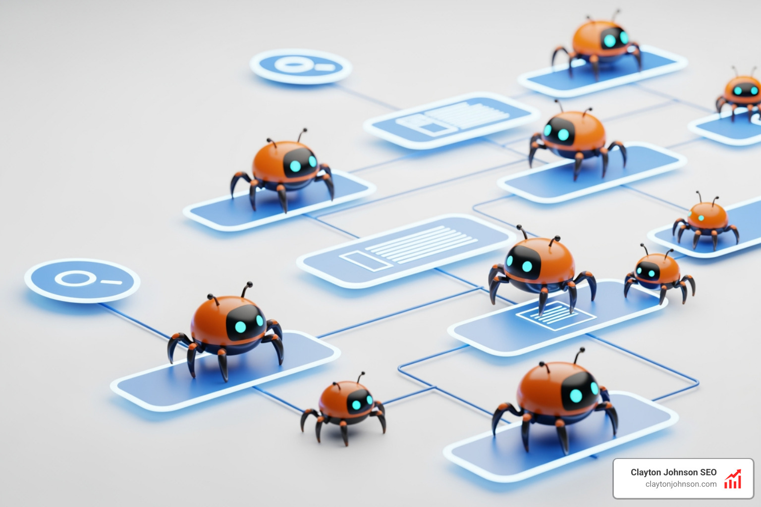 Search engine spiders crawling a website through internal links - internal link structure Search engine spiders crawling a website through internal links - internal link structure
