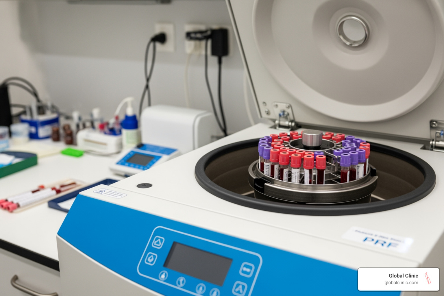 Preparation of PRF in a specialized low-speed centrifuge - prf injections for hair loss