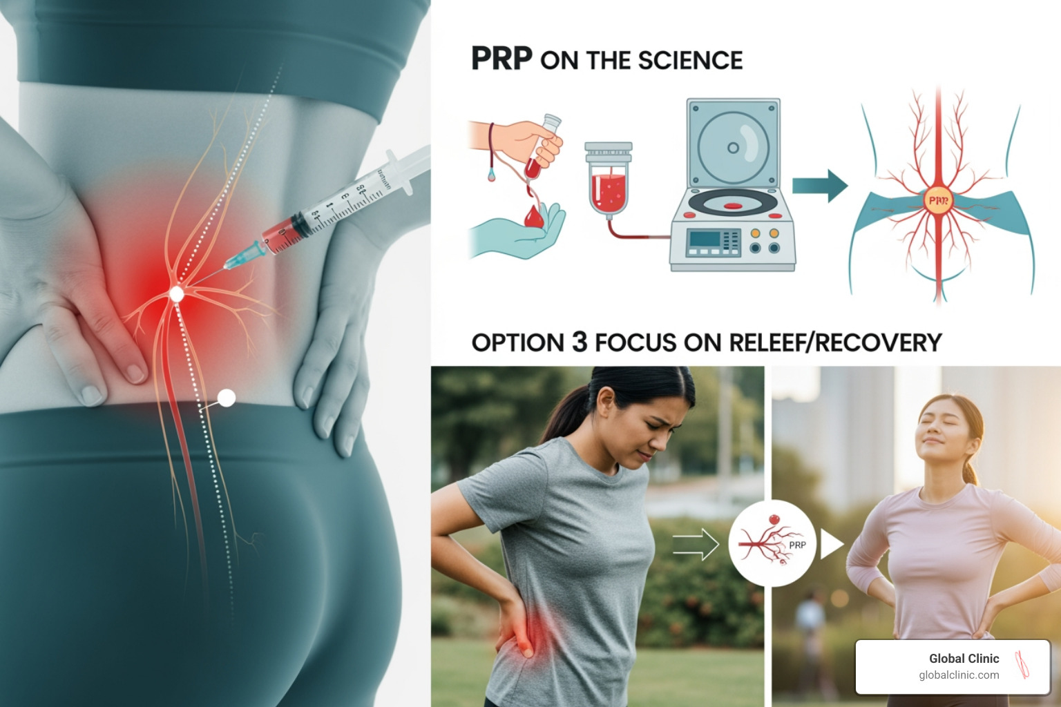 Anatomy of a herniated disc compressing the sciatic nerve root - PRP for sciatica
