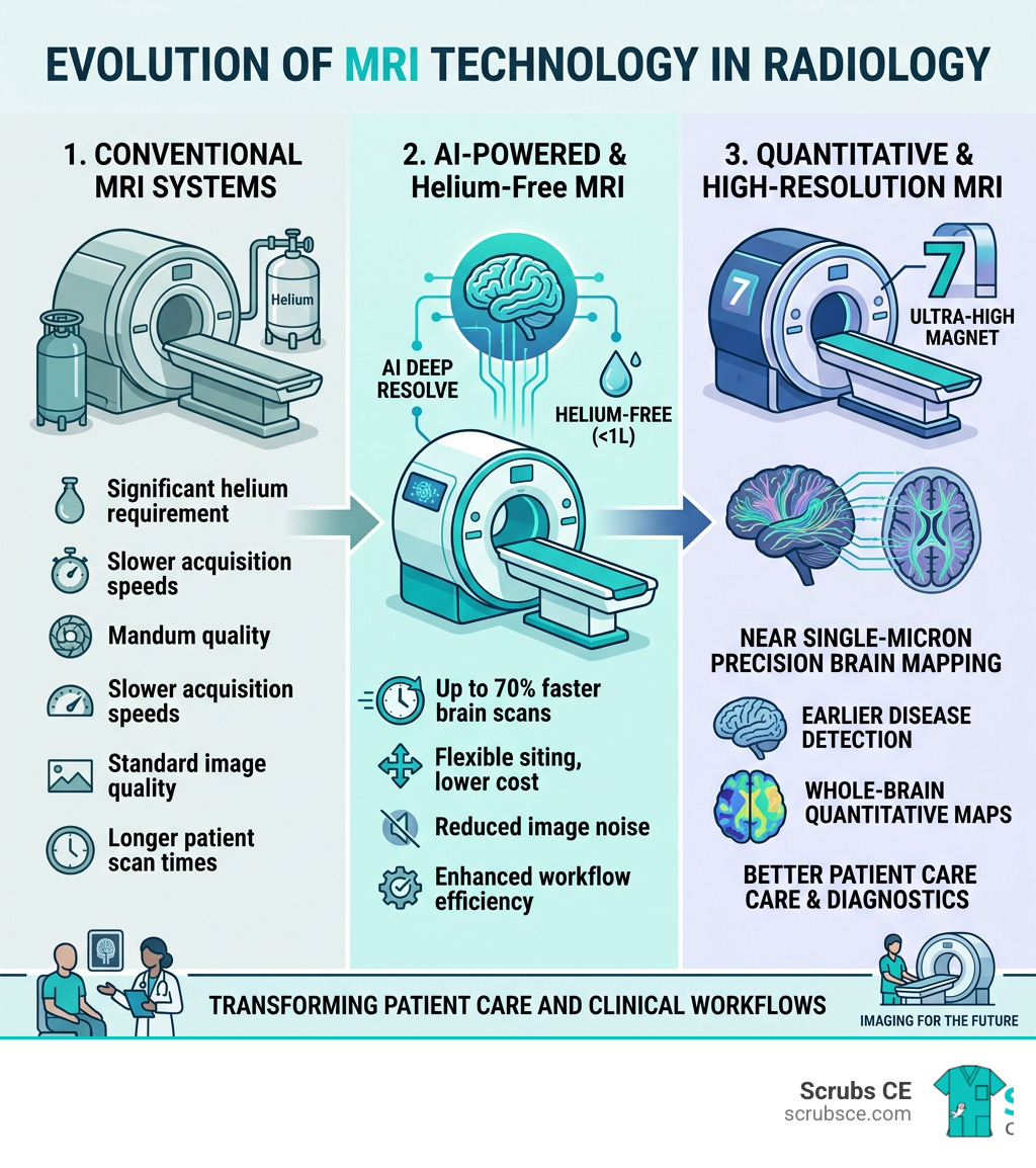 Evolution of MRI technology in Radiology from conventional to AI-powered and helium-free systems - New MRI technology Evolution of MRI technology in Radiology from conventional to AI-powered and helium-free systems - New MRI technology