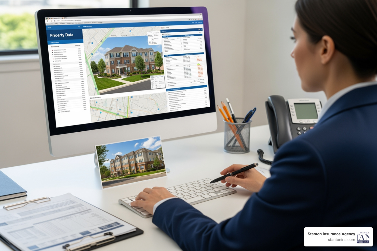 insurance underwriter reviewing property data for apartment rating - how is an apartment building insurance rated