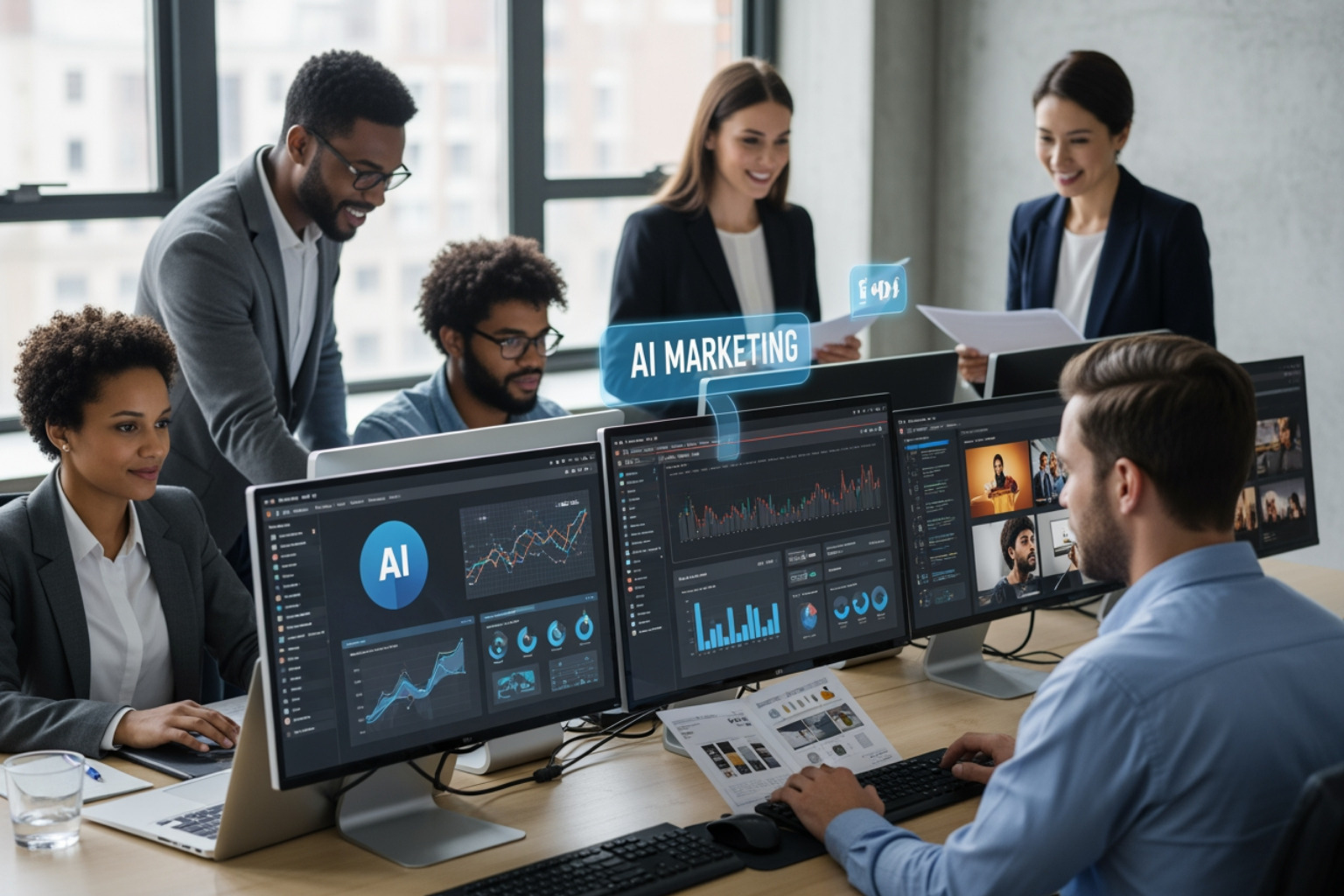 AI marketing agents at work - digital first campaign