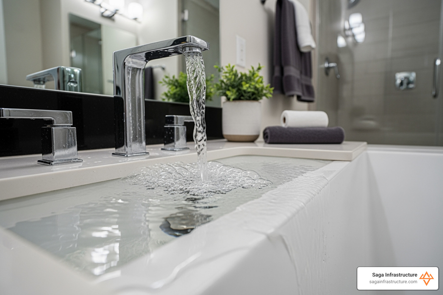 water backing up in a sink or tub - sewer pipe repair texas