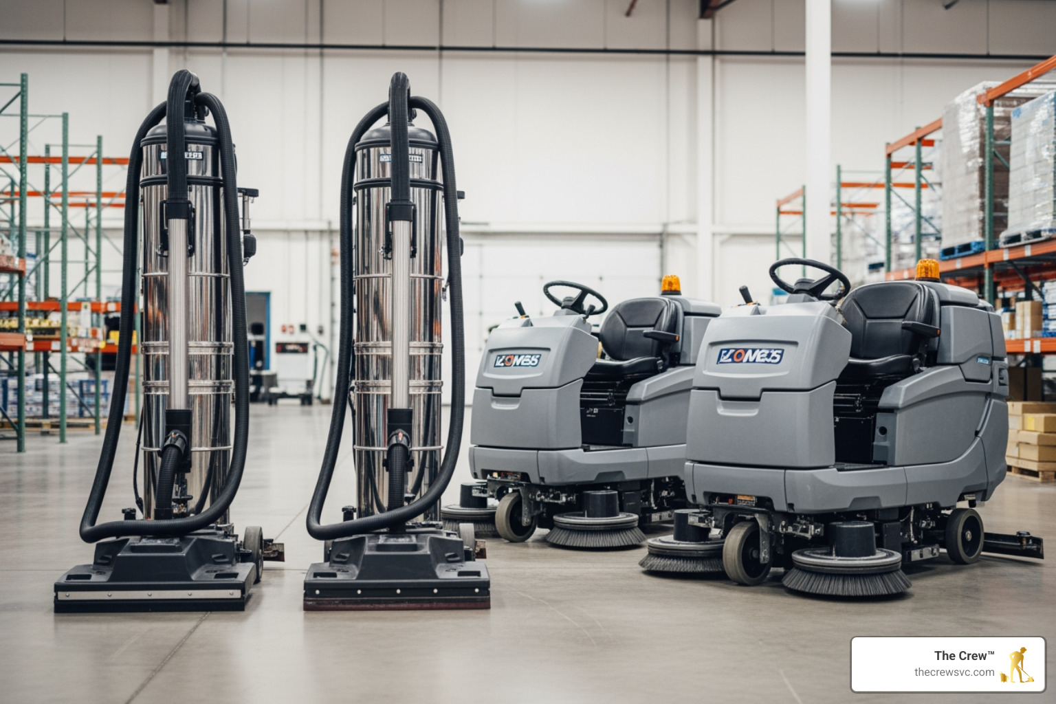 professional cleaning equipment including industrial vacuums and floor scrubbers - property cleaning service