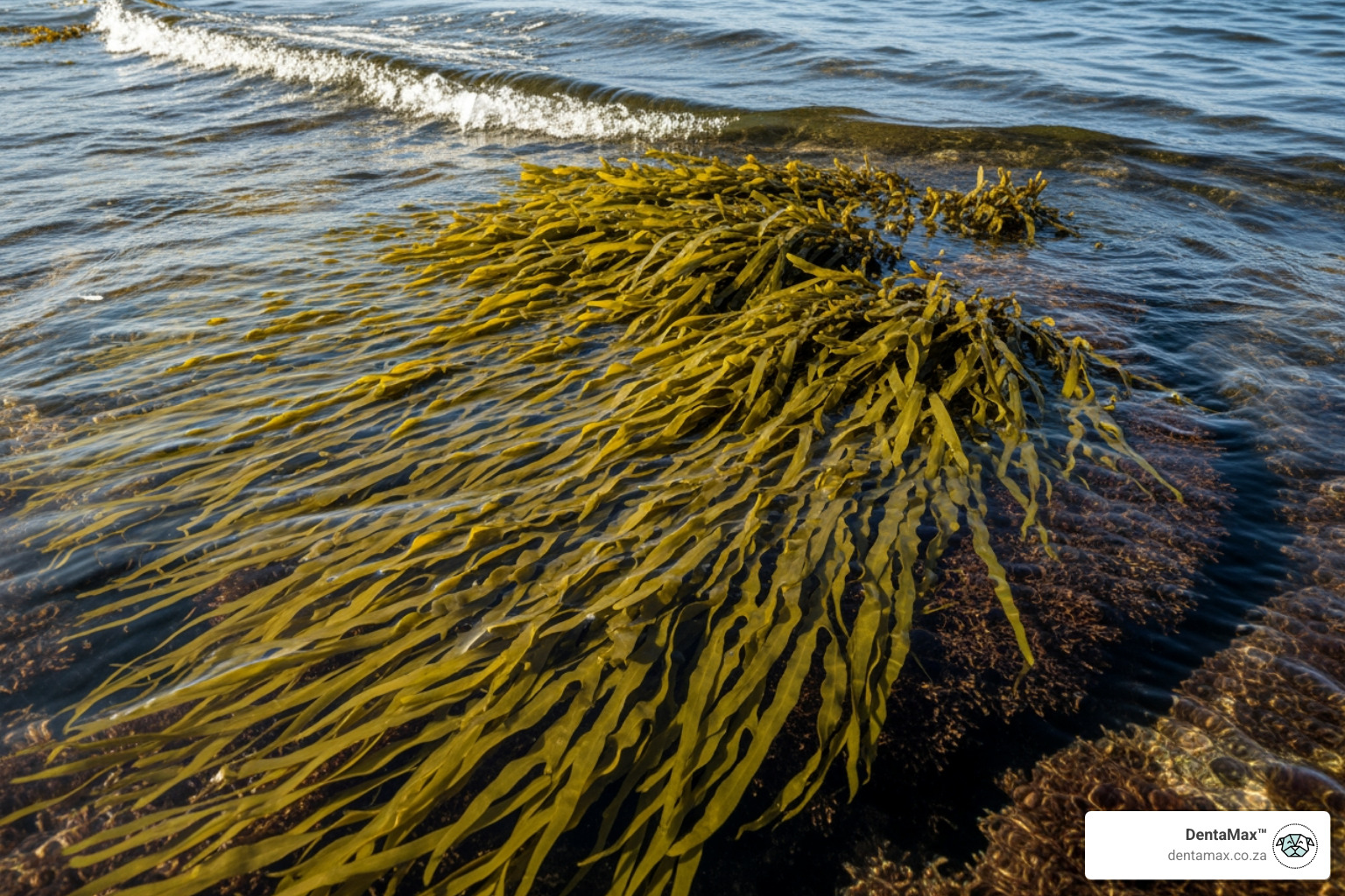 North Atlantic Ascophyllum nodosum seaweed in its natural habitat - seaweed powder for dogs teeth