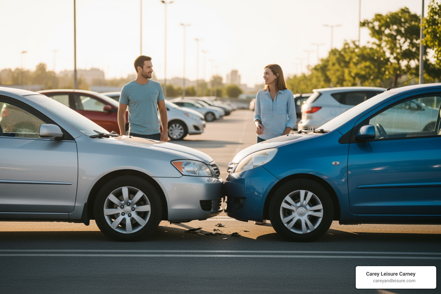 A fender bender in a parking lot with no visible injuries - how to settle a car accident claim without a lawyer