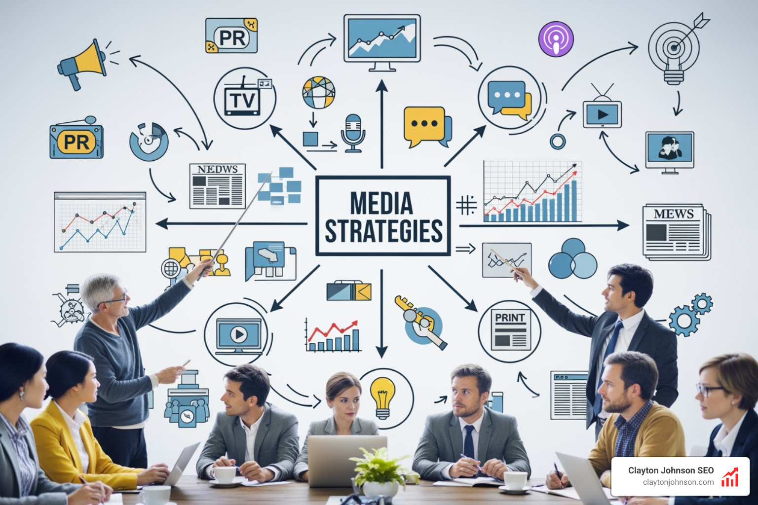 Traditional media vs digital media comparison showing TV and print vs social and mobile - what are media strategies