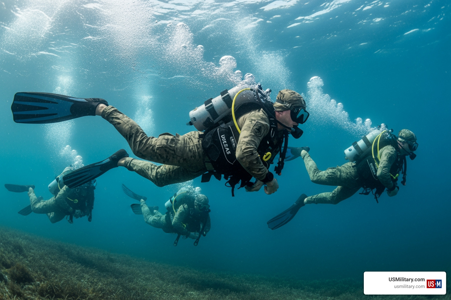 Navy SEALs swimming with scuba fins - Do Navy SEALs Make Good Dancers?