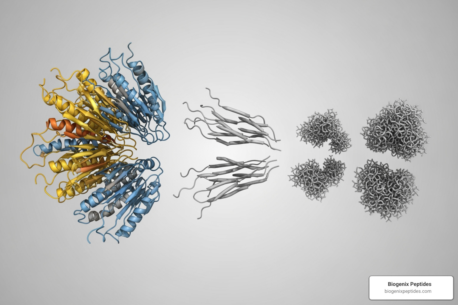 protein aggregation and unfolding under heat stress - thermal denaturation peptide prevention