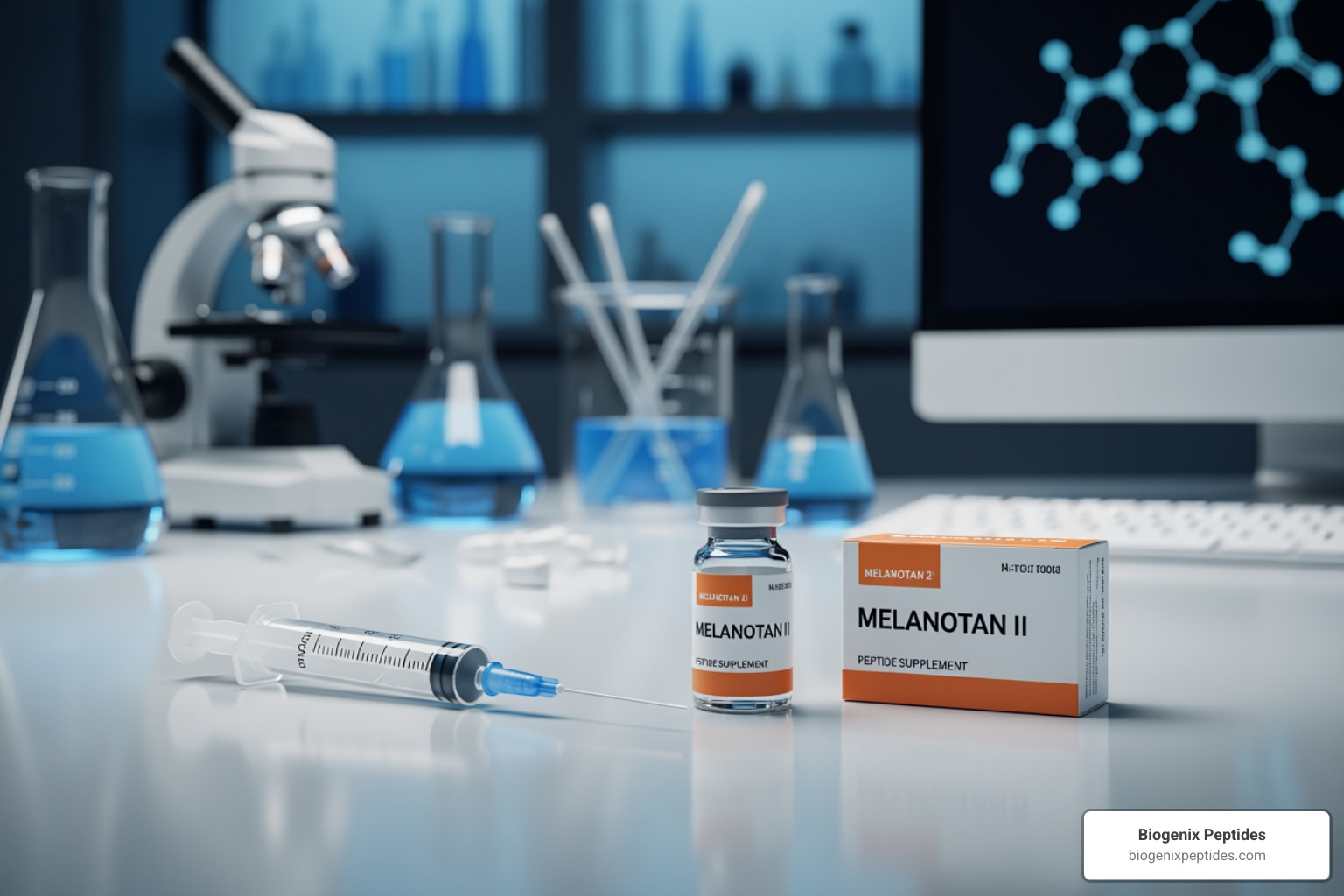 Example of a Certificate of Analysis (COA) showing 99% purity - buy melanotan 2 peptide