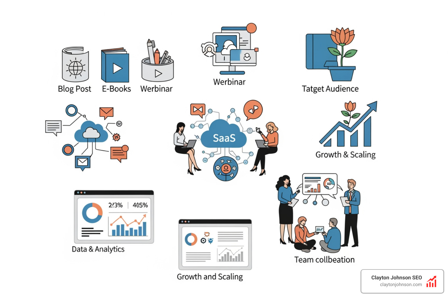 SaaS marketing dashboard showing key performance indicators like CAC, LTV, and conversion rates - saas content marketing