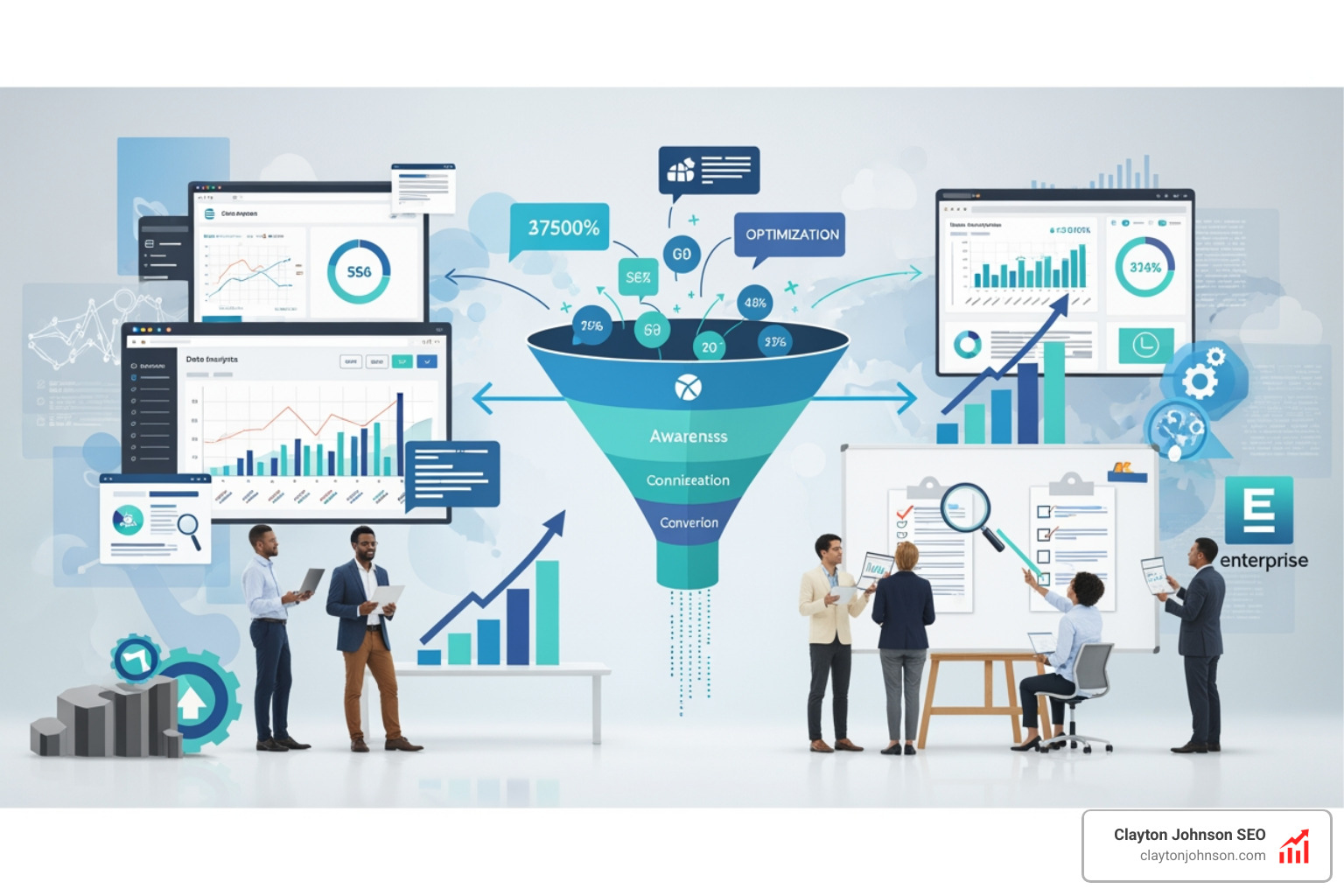 Impact vs. Effort Matrix for prioritizing SEO tasks: Quick Wins, Strategic Pillars, and Time Wasters - enterprise seo funnel