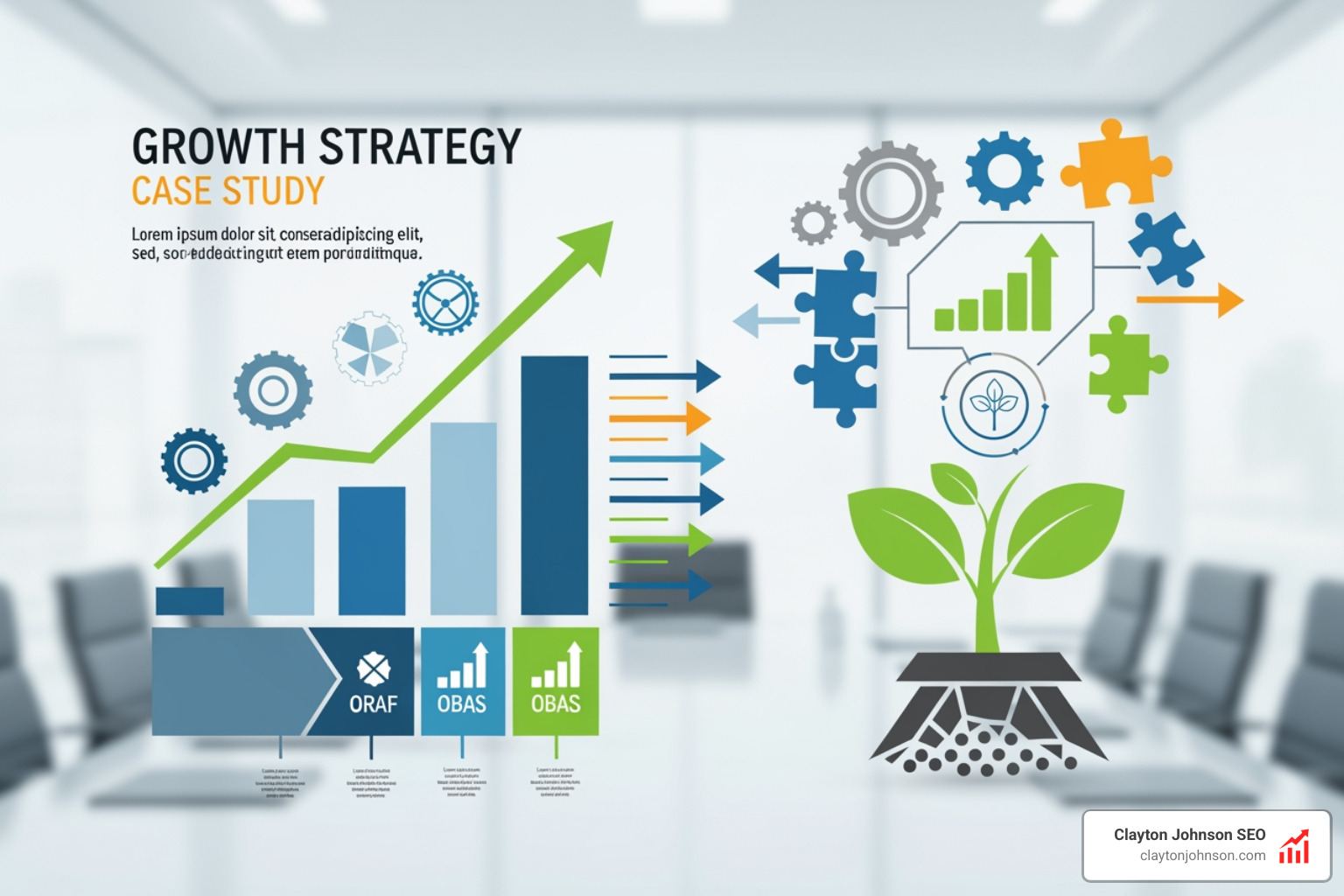 Digital marketing dashboard showing conversion volume, ROAS, and CPA improvements - growth strategy case example