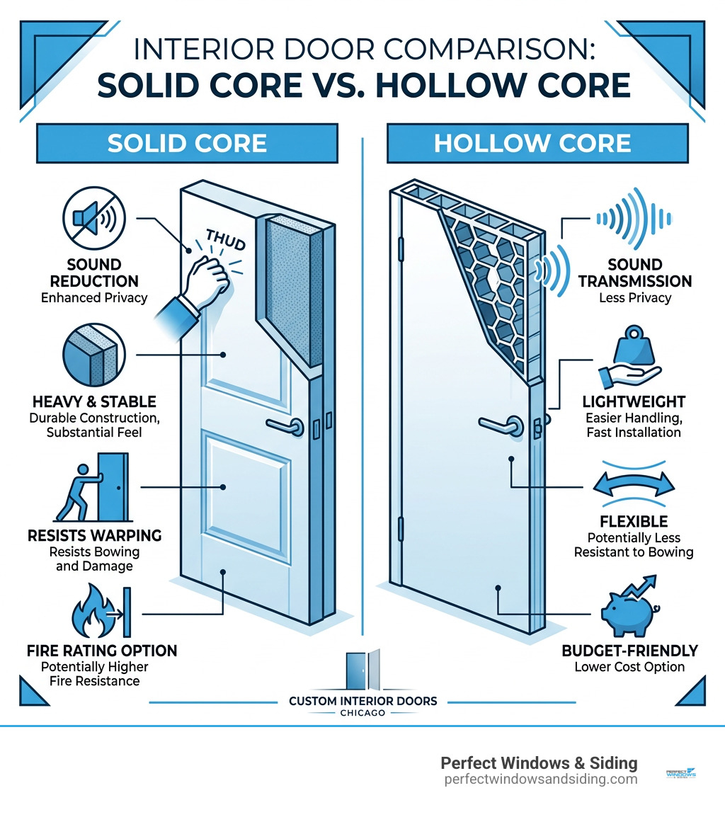 benefits of solid core vs hollow core interior doors infographic - custom interior doors chicago infographic benefits of solid core vs hollow core interior doors infographic - custom interior doors chicago infographic