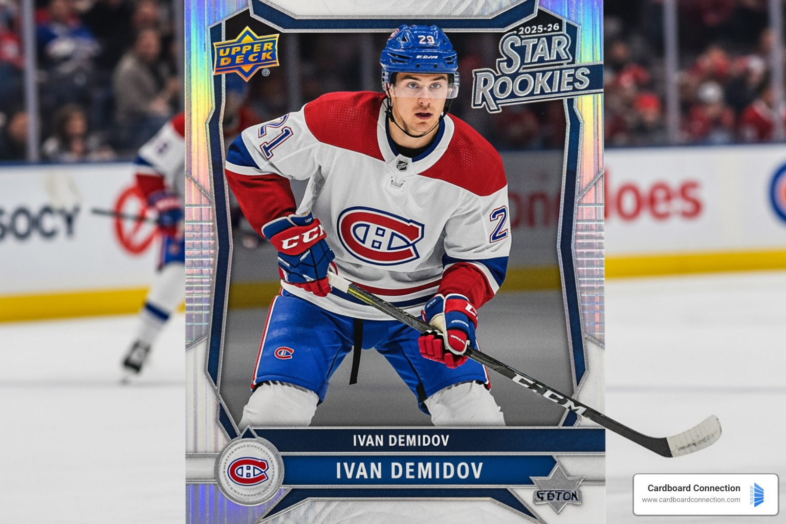 Ivan Demidov rookie card Montreal Canadiens prospect - 2025-26 Upper Deck Star Rookies Hockey Box Set 2025-26 Upper Deck Star Rookies Hockey Box Set Review and Checklist 3
