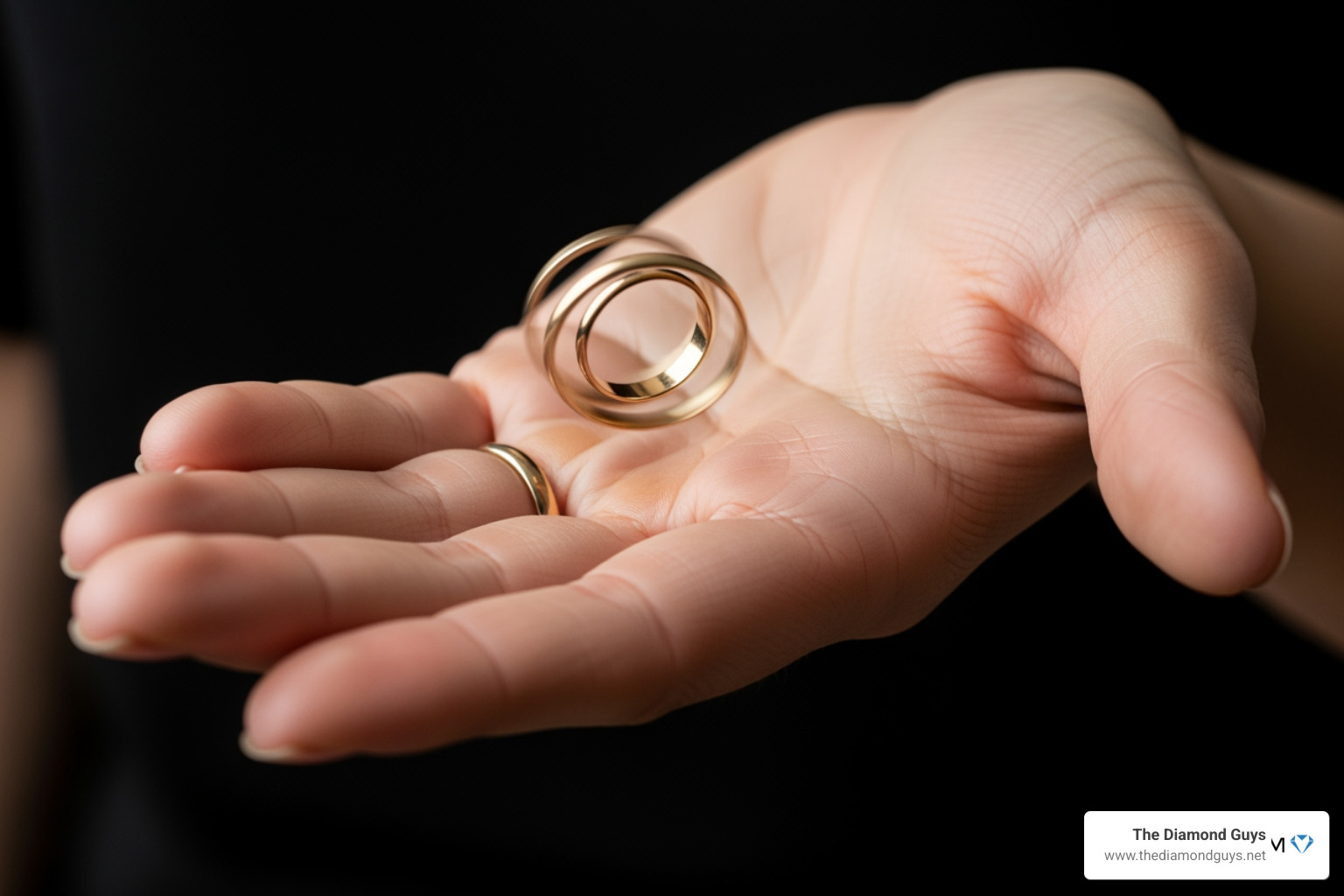 a wedding band spinning loosely on a finger - Resizing wedding band