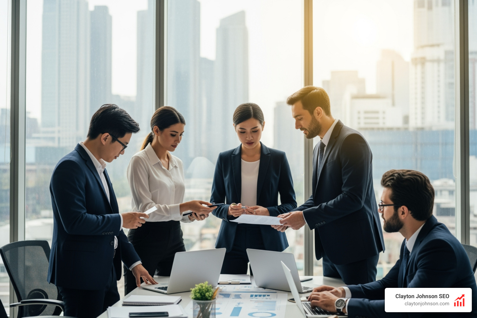 small business team in a modern office environment - business coaches in usa