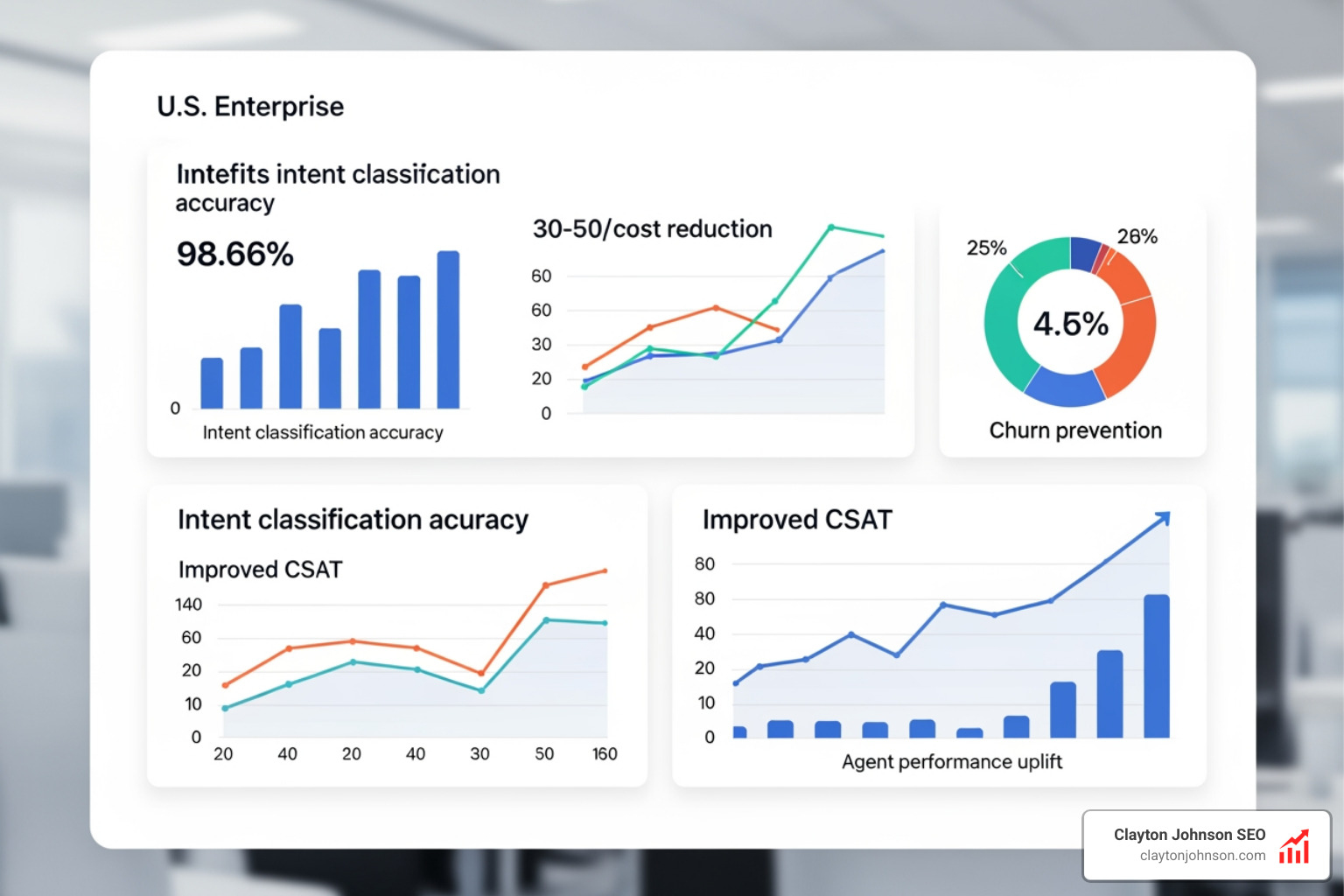 Metrics showing the impact of intent modeling on insurance operational efficiency - intent modeling insurance queries