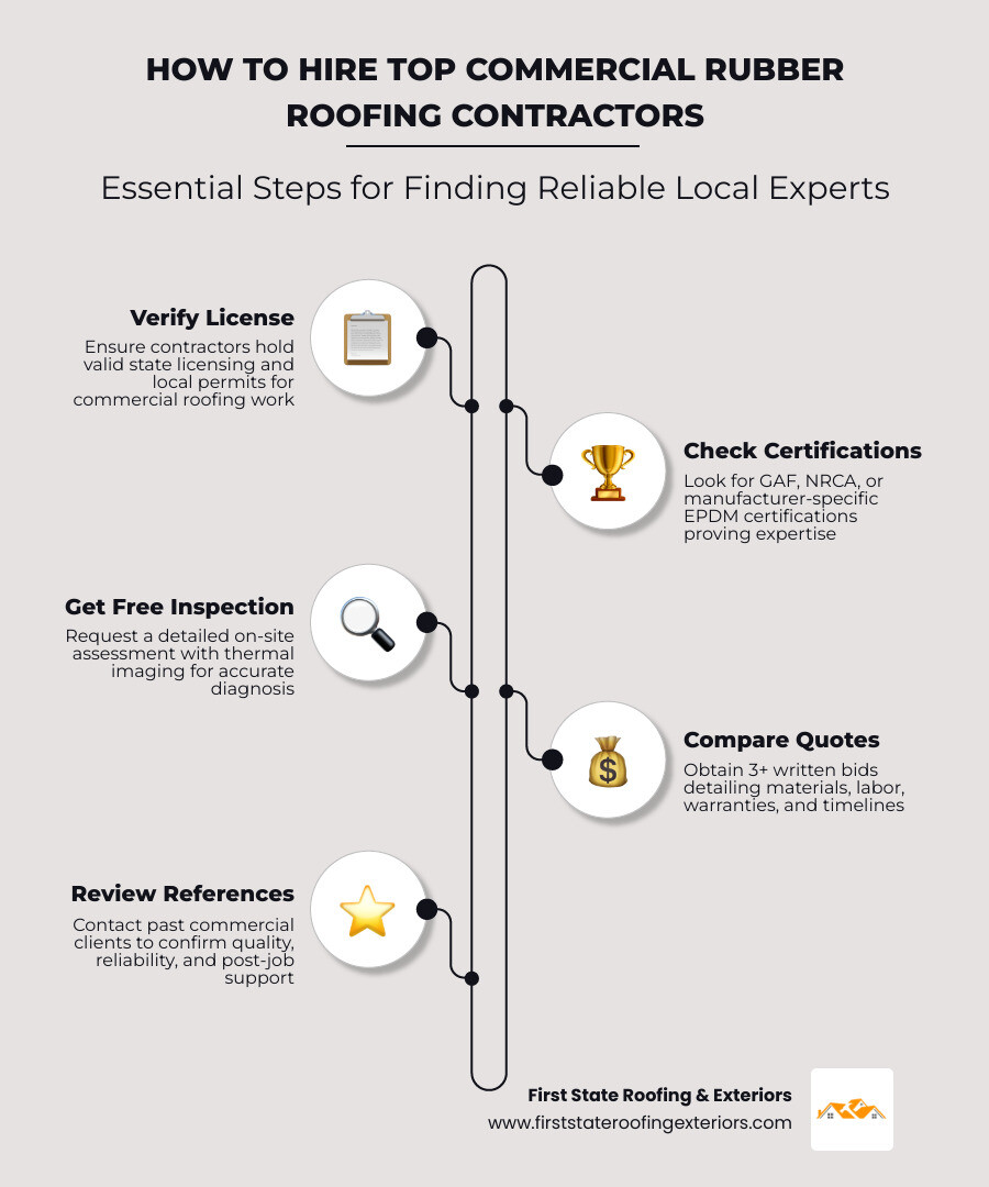 Infographic comparing black vs white EPDM roofing benefits for energy efficiency and climate - commercial rubber roofing