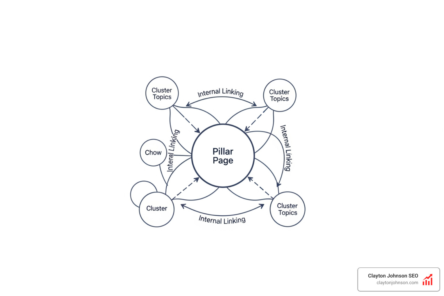 Structured content architecture showing pillar pages, cluster topics, and internal linking nodes - best content marketing Structured content architecture showing pillar pages, cluster topics, and internal linking nodes - best content marketing