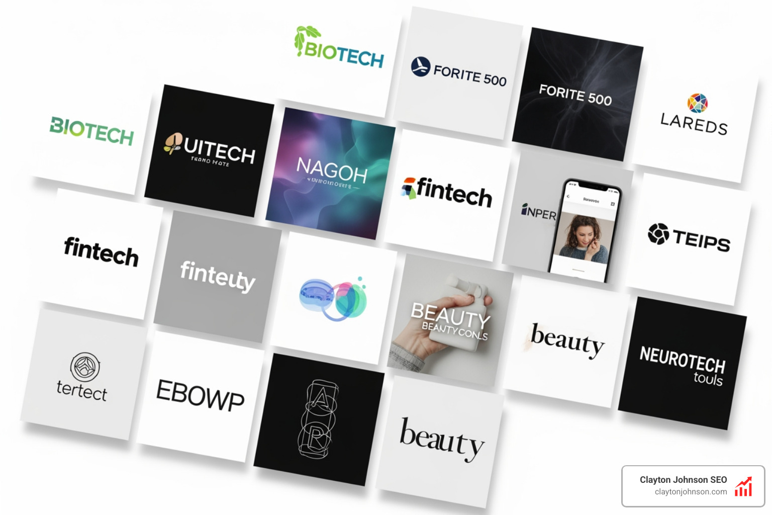 portfolio showcase of diverse brand identities across industries - branding and design agencies