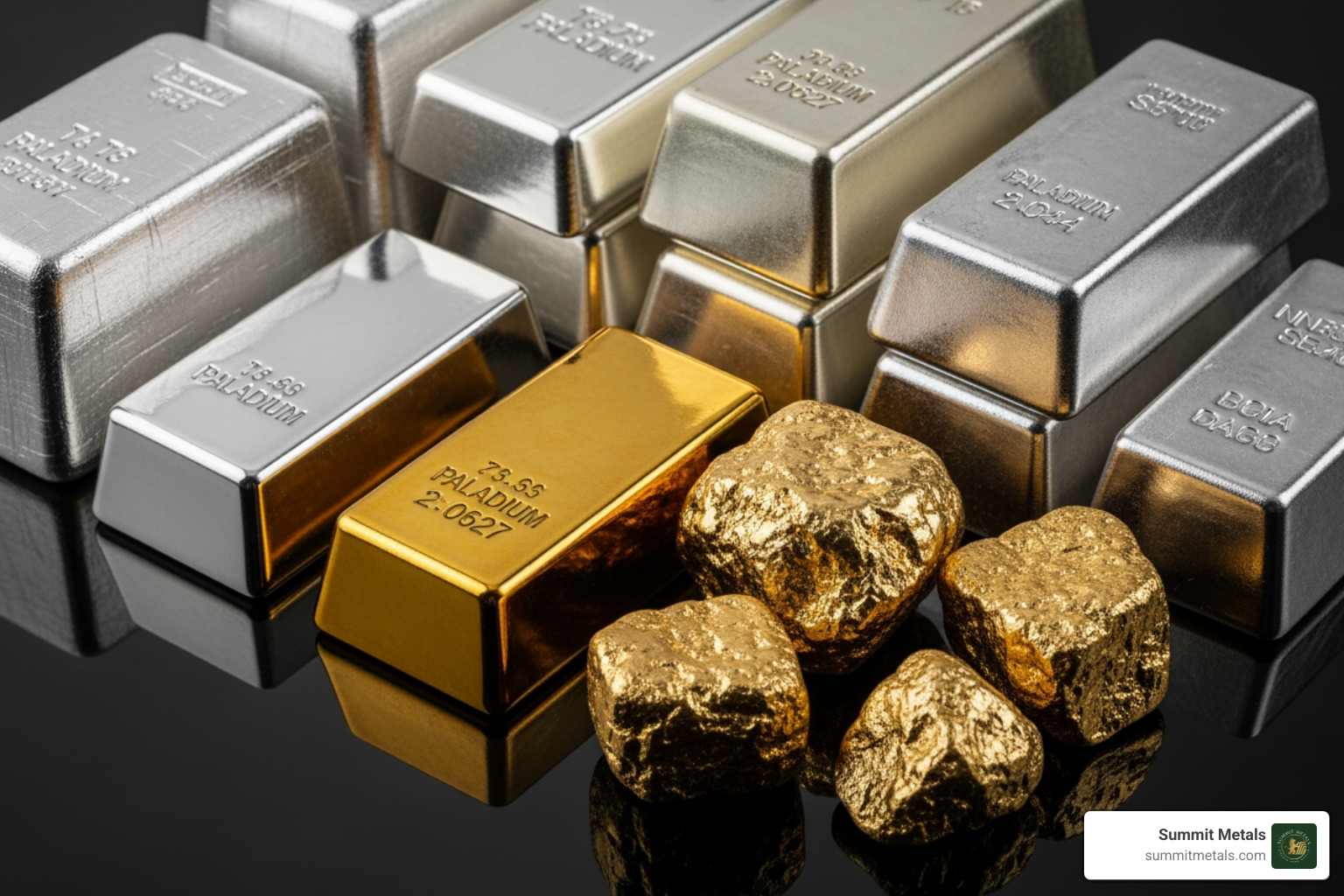 diverse precious metals including platinum and palladium - precious metals reserve program
