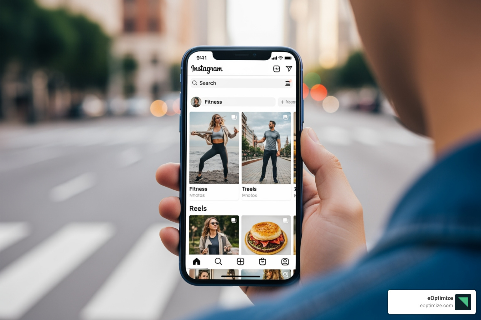 Instagram Explore page showing personalized content recommendations based on user intent - hashtag strategy instagram