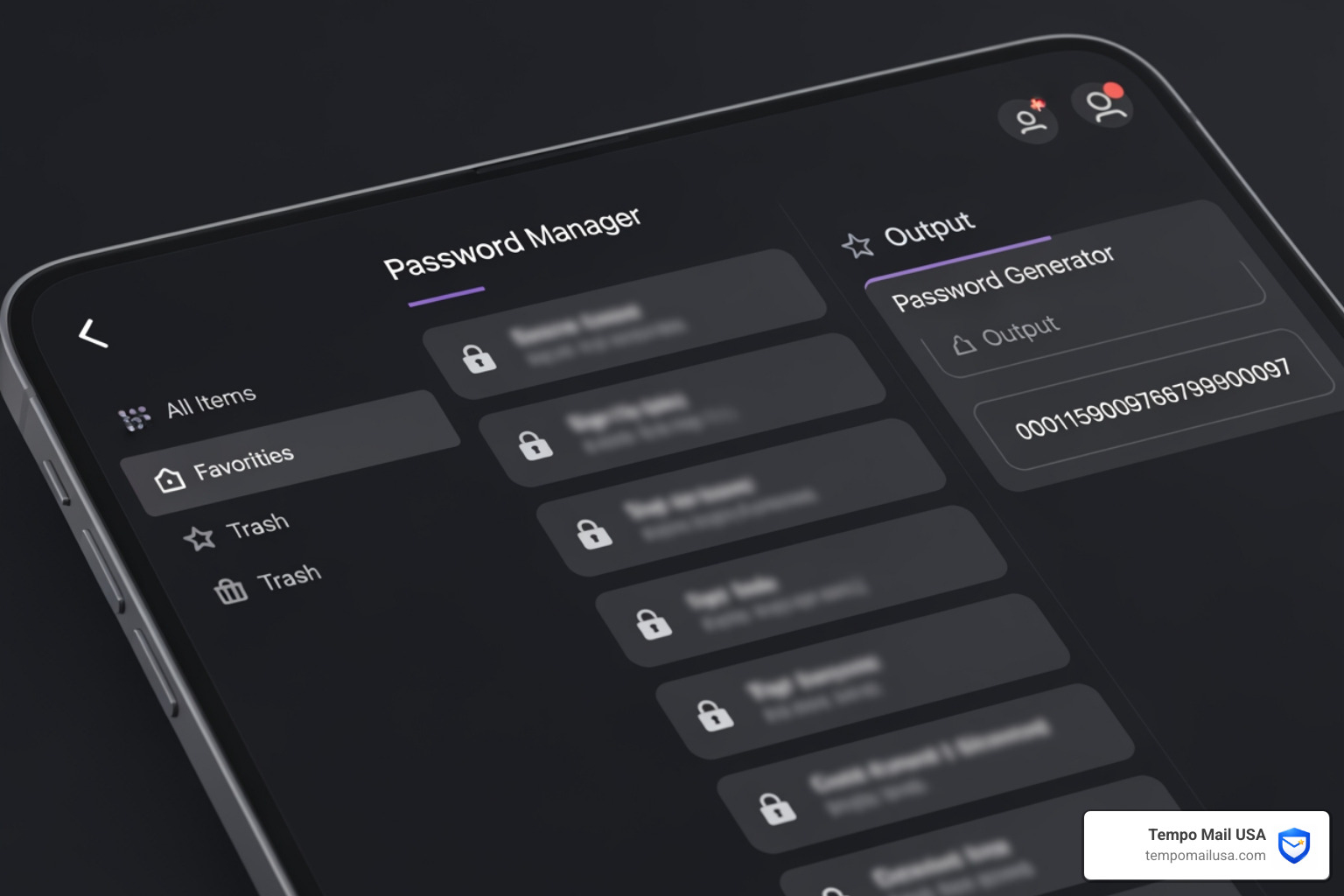 password manager interface showing secure vault and generator - how to protect identity online
