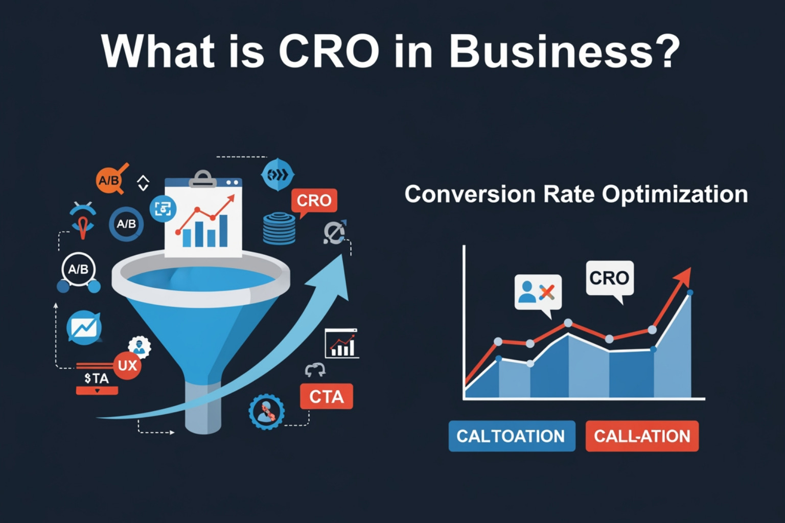 Data-driven marketing dashboard showing integrated metrics from sales, marketing, and web traffic - what is cro in business Data-driven marketing dashboard showing integrated metrics from sales, marketing, and web traffic - what is cro in business