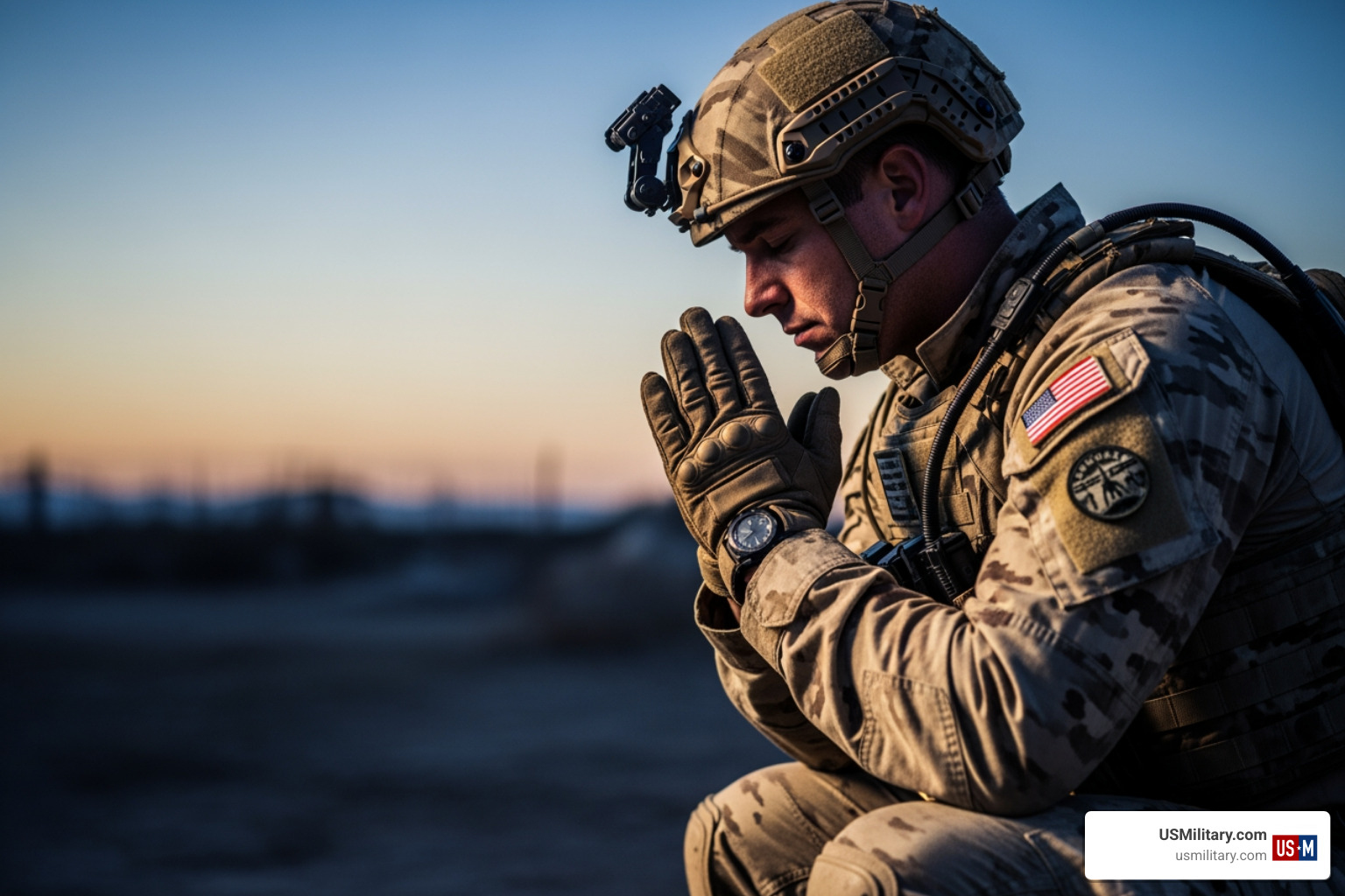 Navy SEAL in silent prayer before a mission - Are Their Any Navy SEALs That Their Faith Is Reveal By Imitating Jesus 