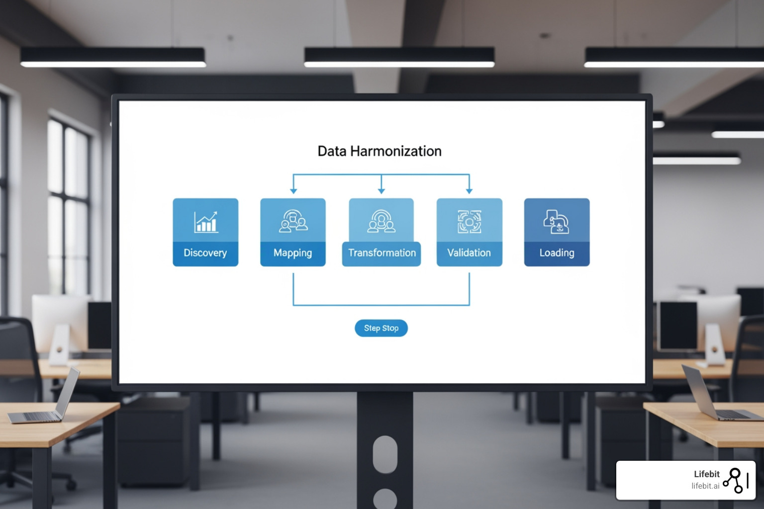 The 5-step harmonization process: Discovery, Mapping, Transformation, Validation, and Loading - Data harmonization tools The 5-step harmonization process: Discovery, Mapping, Transformation, Validation, and Loading - Data harmonization tools