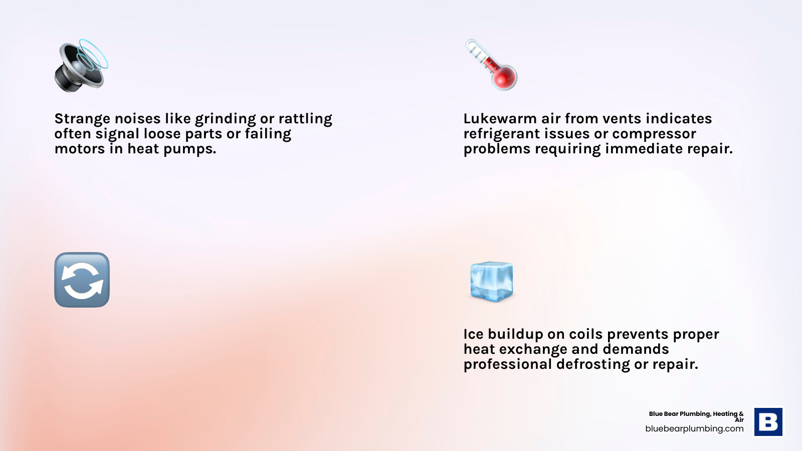 Infographic showing common heat pump problems, repair signs, lifespan, and Mass Save rebate tips for Norwell MA homeowners Infographic showing common heat pump problems, repair signs, lifespan, and Mass Save rebate tips for Norwell MA homeowners