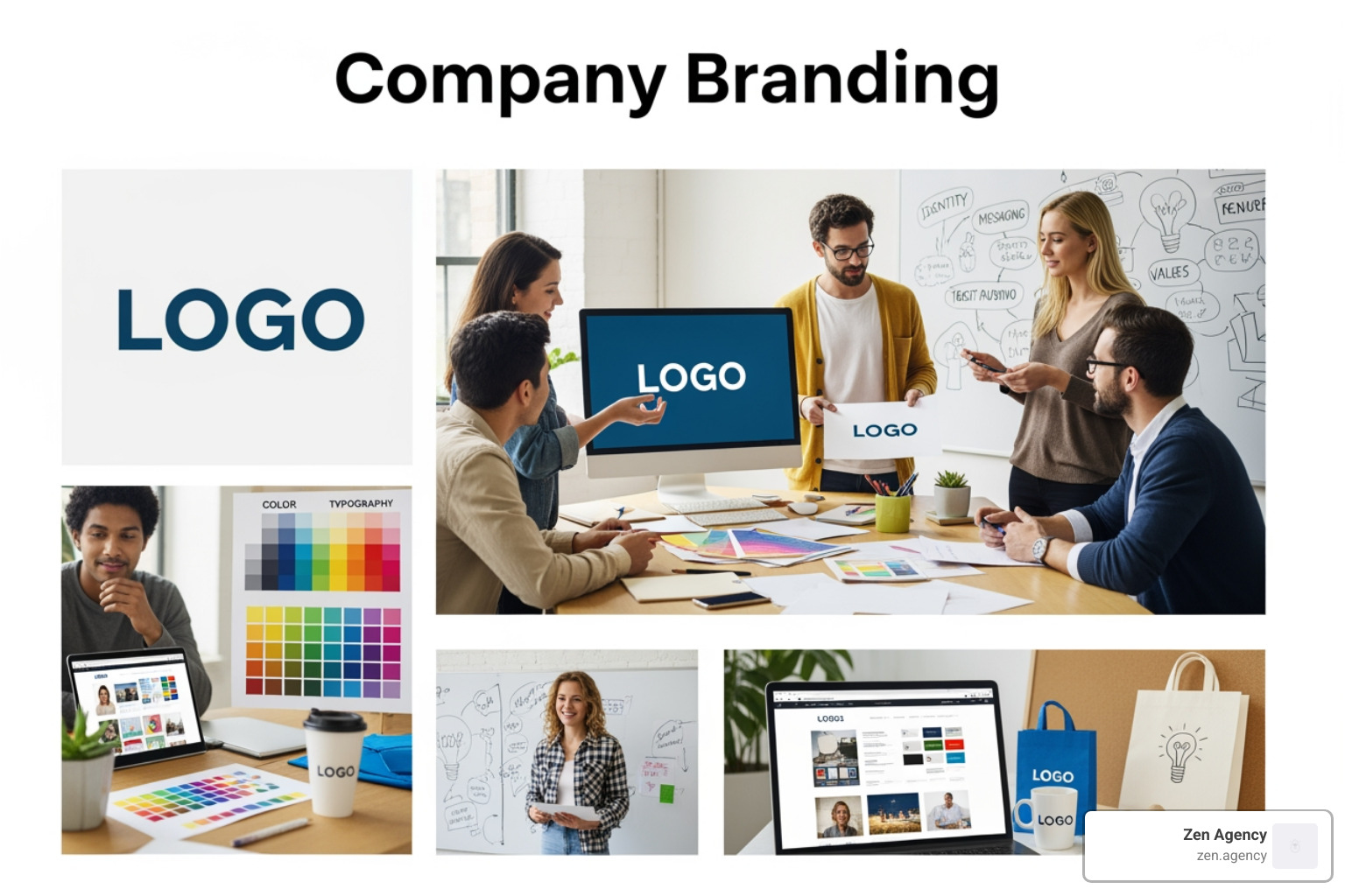 A collaborative brand strategy workshop with team members brainstorming on a whiteboard - company branding services A collaborative brand strategy workshop with team members brainstorming on a whiteboard - company branding services