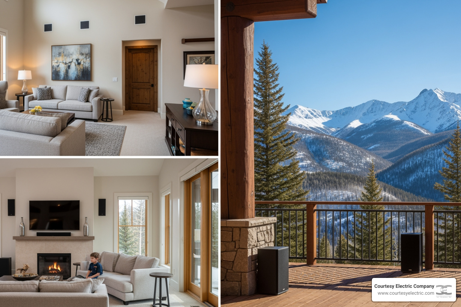 whole-home audio system in luxury mountain home Fraser Colorado - best whole-home audio services in fraser, co