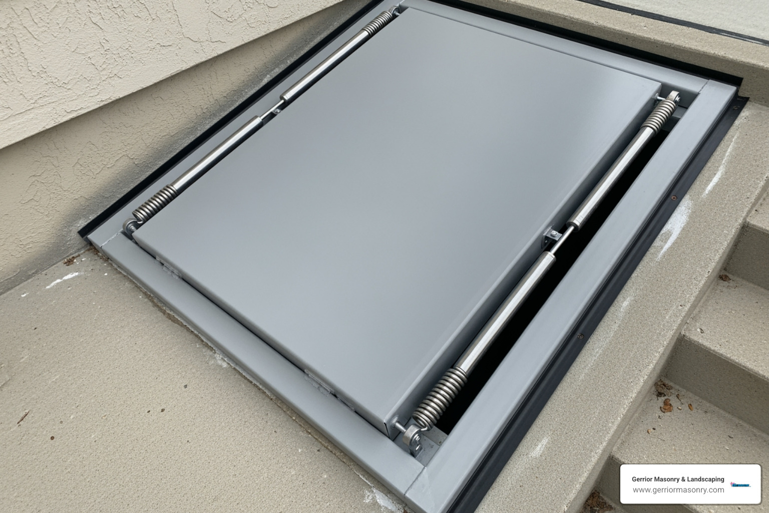 primed steel basement storm door - basement storm door