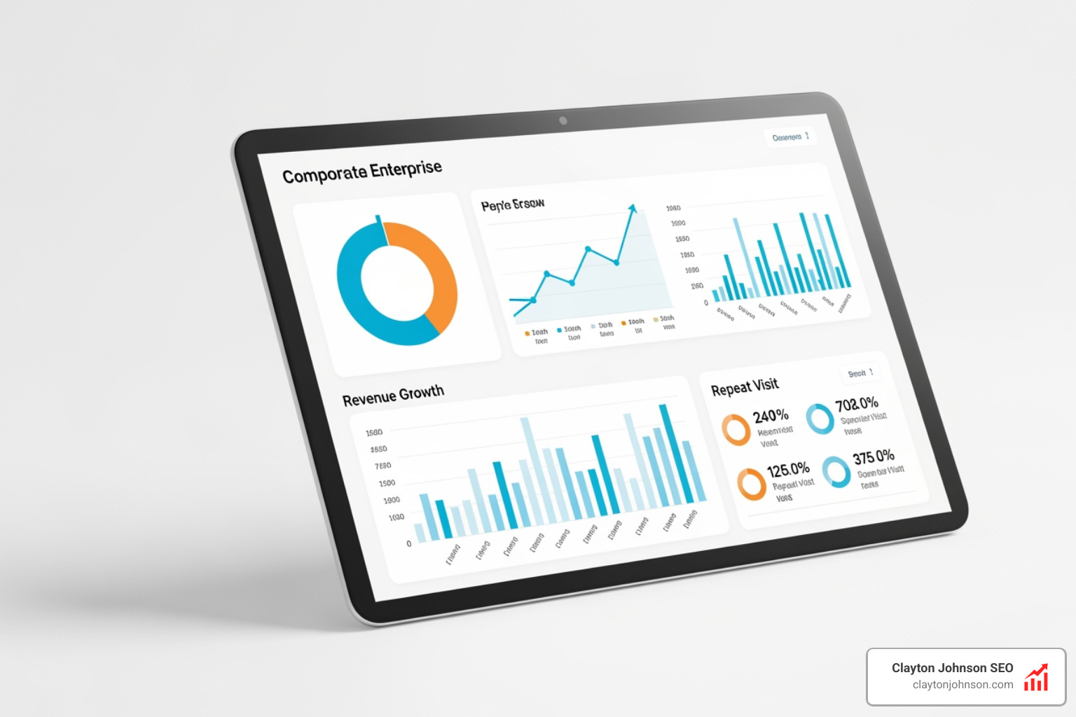 AI-generated marketing performance report showing revenue growth and repeat visit trends - ai marketing for supper clubs