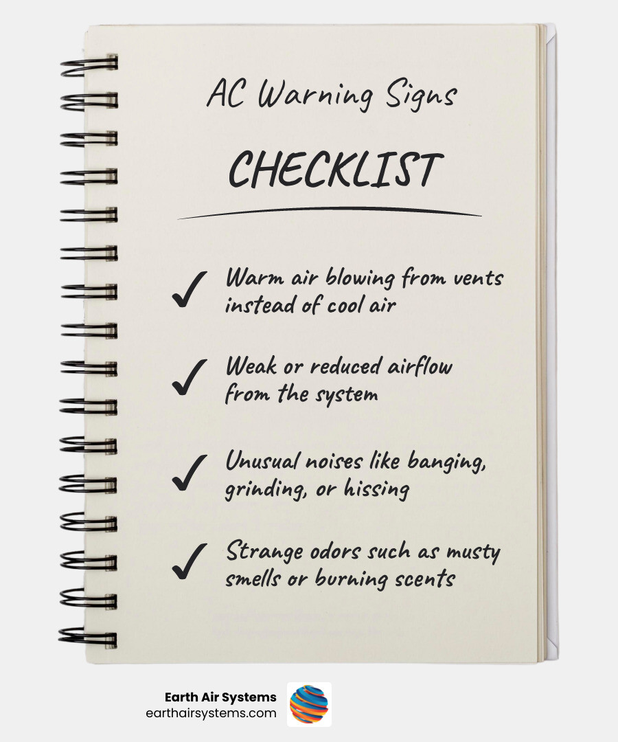 Infographic showing common AC problems in Chula Vista, warning signs, and when to call a professional - ac repair in chula Infographic showing common AC problems in Chula Vista, warning signs, and when to call a professional - ac repair in chula